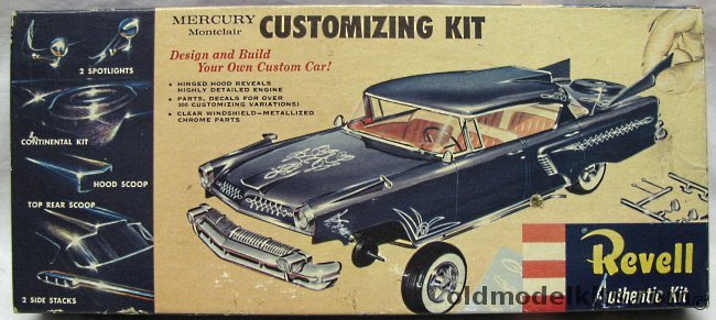 Revell 1/32 1956 Mercury Montclair Customizing Kit - Motor Trend Magazine 'Project Ideas' Car Customizing Contest Issue, H1233-129 plastic model kit